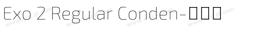 Exo 2 Regular Conden字体转换